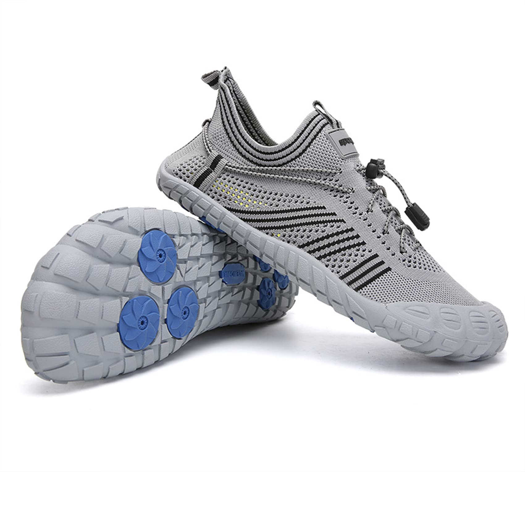 Zapatos Acuáticos para Hombres, Zapatos Descalzos para Mujeres, Zapatos De Natación En La Playa De Shanghai, Zapatos De Natación En El Agua, Zapatos De Yoga Secos Ligeros(46 EU, U-Gray)
