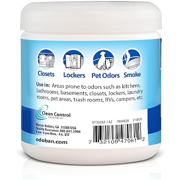 OdoBan Ready-to-Use Disinfectant and Odor Eliminator, Set of 3 Spray Bottles, 32 Ounce & Solid Odor Absorber Eliminator for Home and Small Spaces, Fresh Linen Scent, 14 Ounces Each, 6-Pack