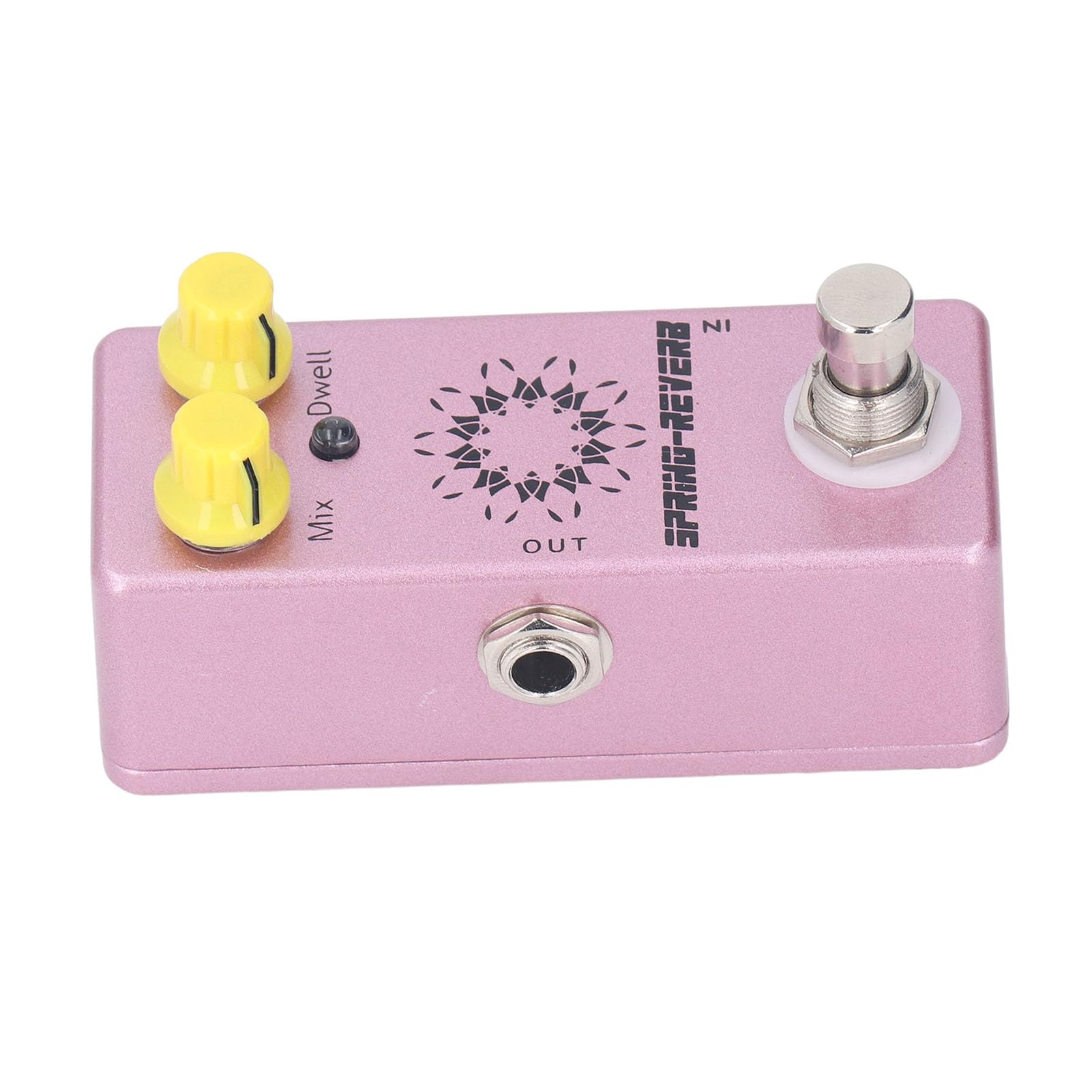 Alomejor Pedale Effetto per Chitarra Spring Reverb con Resistente Struttura in Lega di Alluminio per una Migliore Creazione del Suono per Musicisti e Appassionati di Chitarra