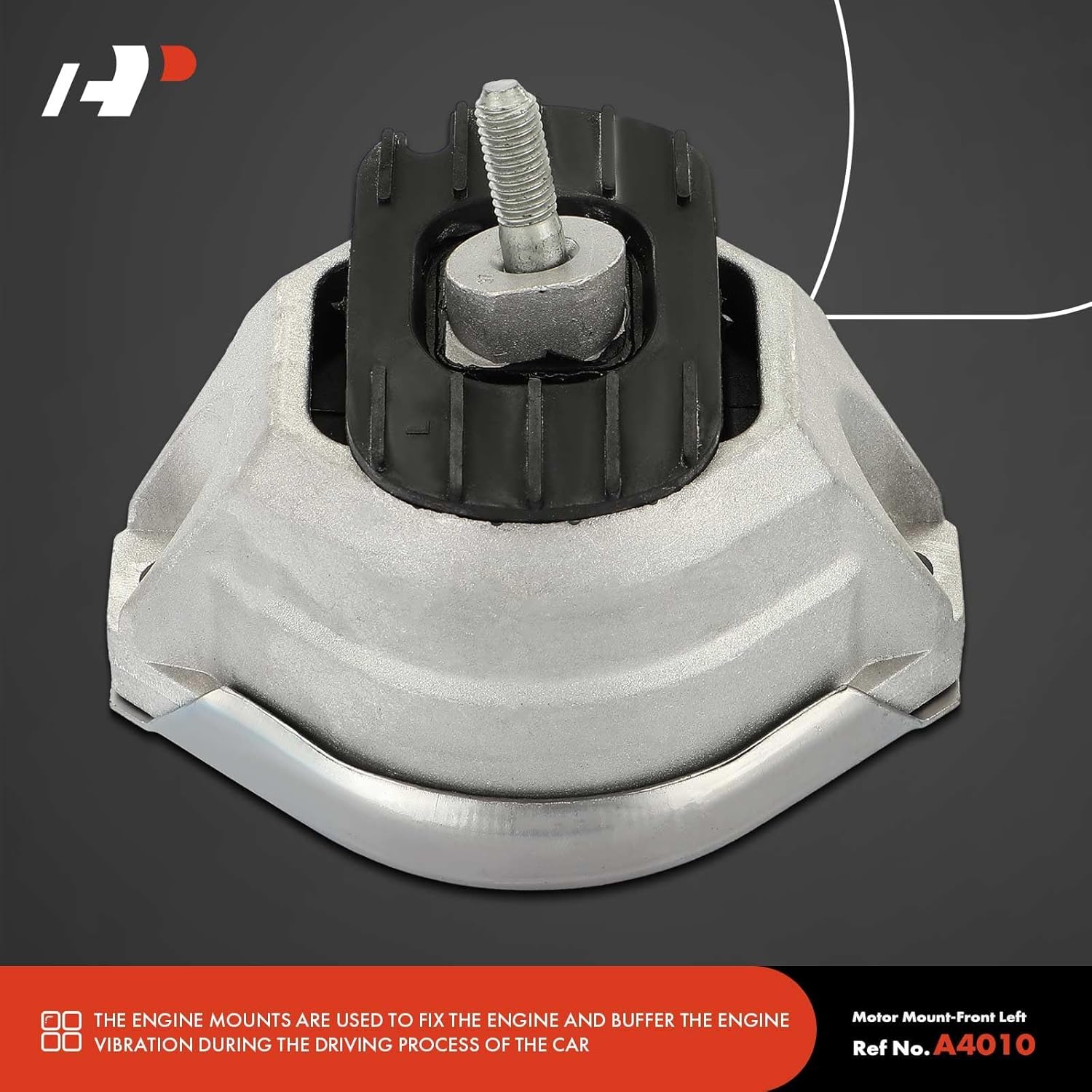 A-Premium 2PCS Front Left and Right Engine Motor Mount Kit Compatible with BMW E60 Series 525i 2004-2007, 528i/528i xDrive/535i xDrive 2009-2010, 530i 2004-2005, 535i 2008-2010, 535i GT, 2.5L 3.0L