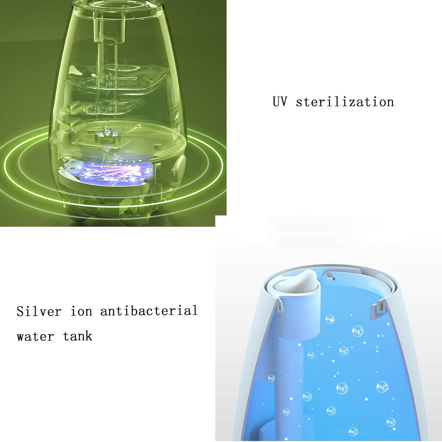 5L Household Floor Humidifier Bedroom Pregnant Baby Aromatherapy Large Capacity Air Purifier Office Waterless Auto-Off Quiet Air Humidifier Air Humidifier