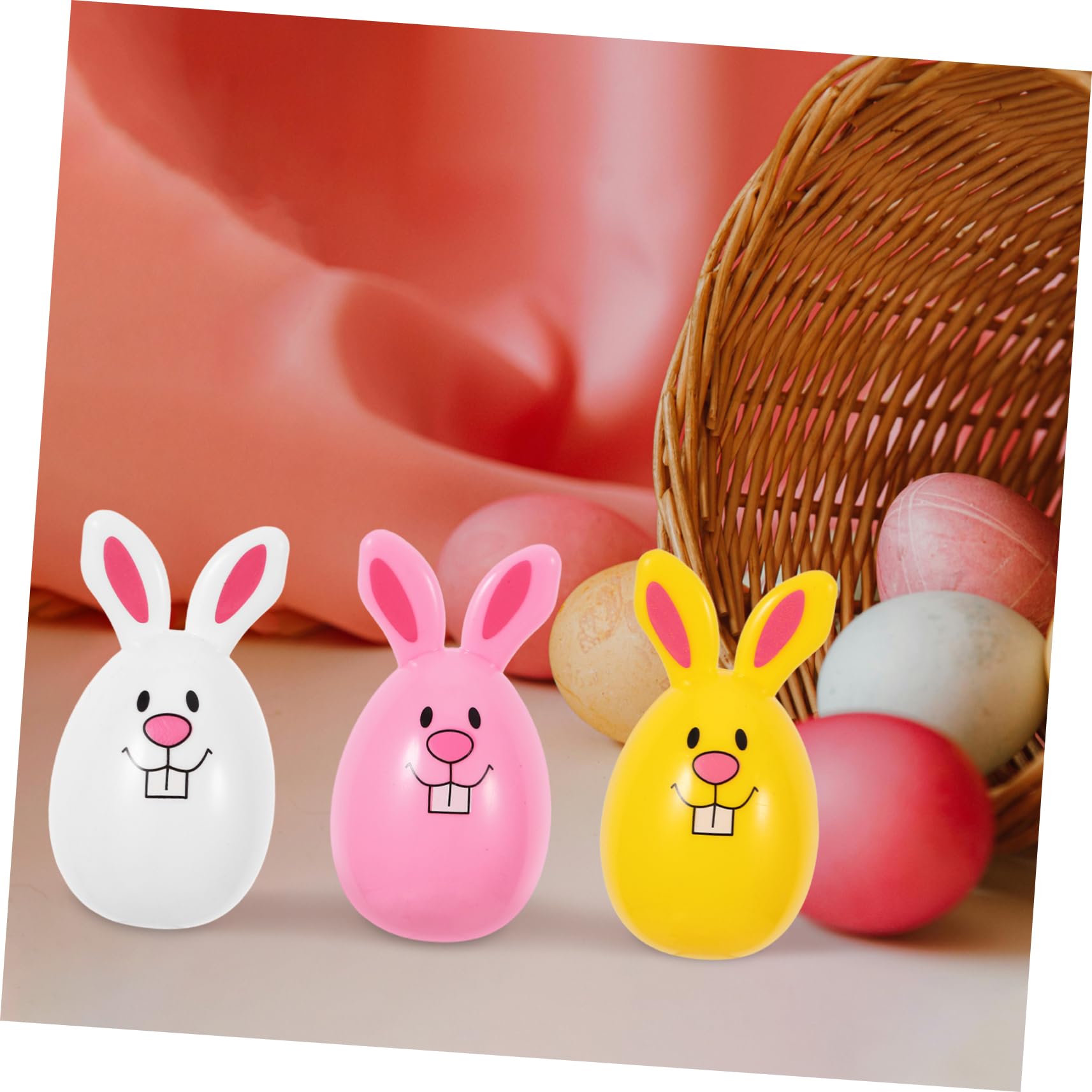 Amazon | SECFOU 20個イースターエッグ 屋内装飾 うさぎデザイン 簡単