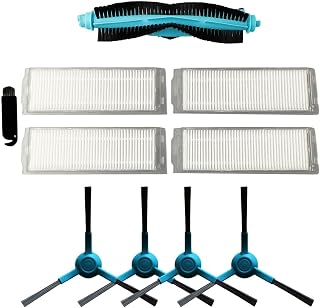 Piezas de repuesto para aspiradora robot Netbot LS22, cepillo principal, 4 cepillos laterales, 4 filtros, kit de herramientas de limpieza, juego de accesorios de repuesto de alta eficiencia