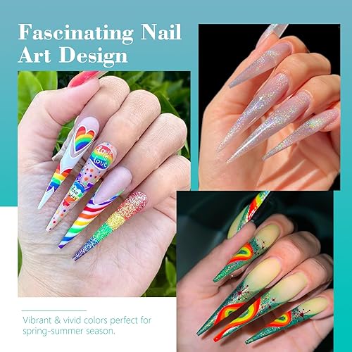 Miniatura 7 de Quaferen Puntas de uñas de aguja extralargas 4XL, 300 puntas de uñas transparentes para uñas acrílicas profesionales, puntas de uñas de media