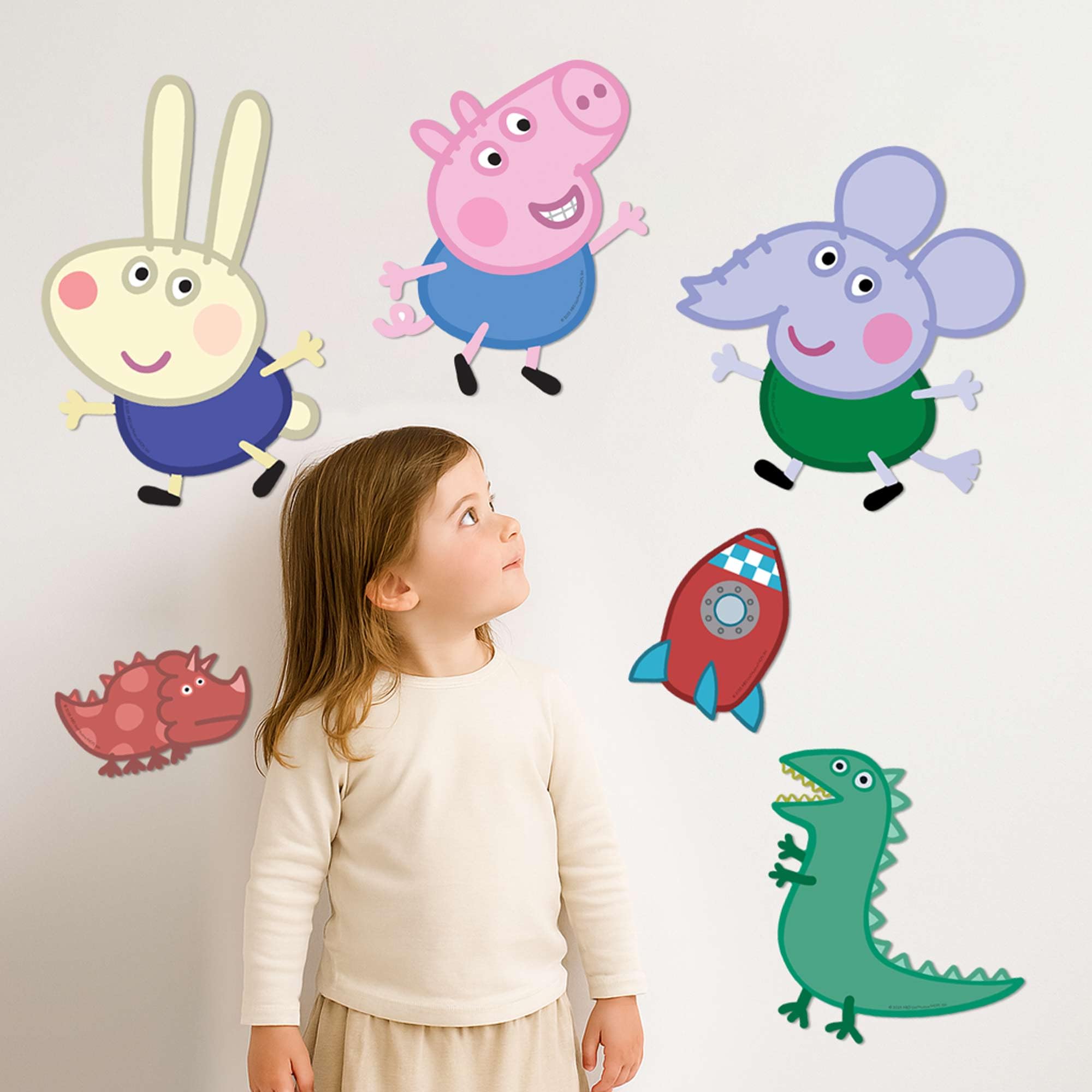 Star Cutouts SC4878 - Sagome decorative da parete, motivo: George Pig, Edward Elephant & Richard, altezza 34 cm