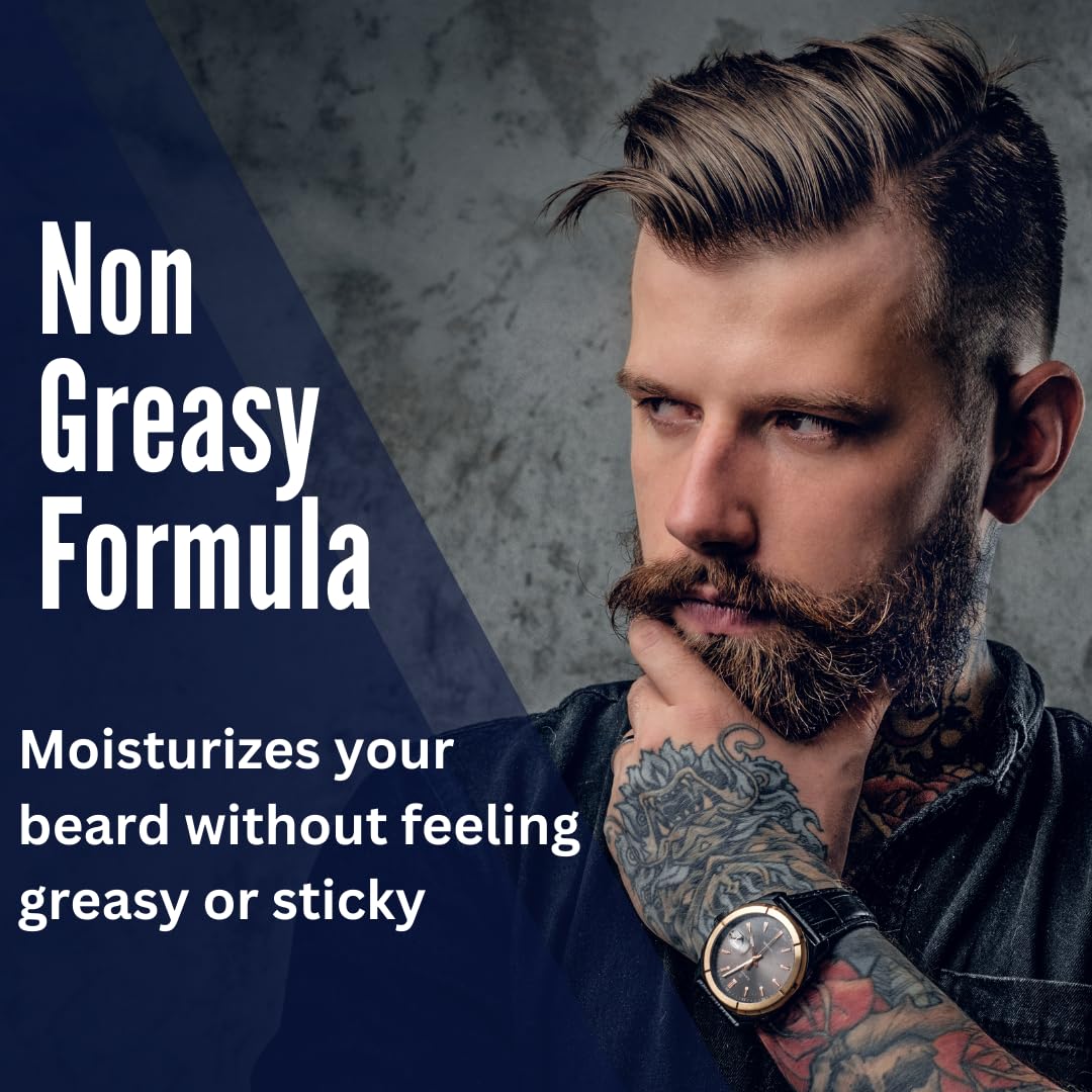 G.B.S Beard Oil, 30ml, Set of 3 Bottles with Wooden Boar Bristle Beard Brush