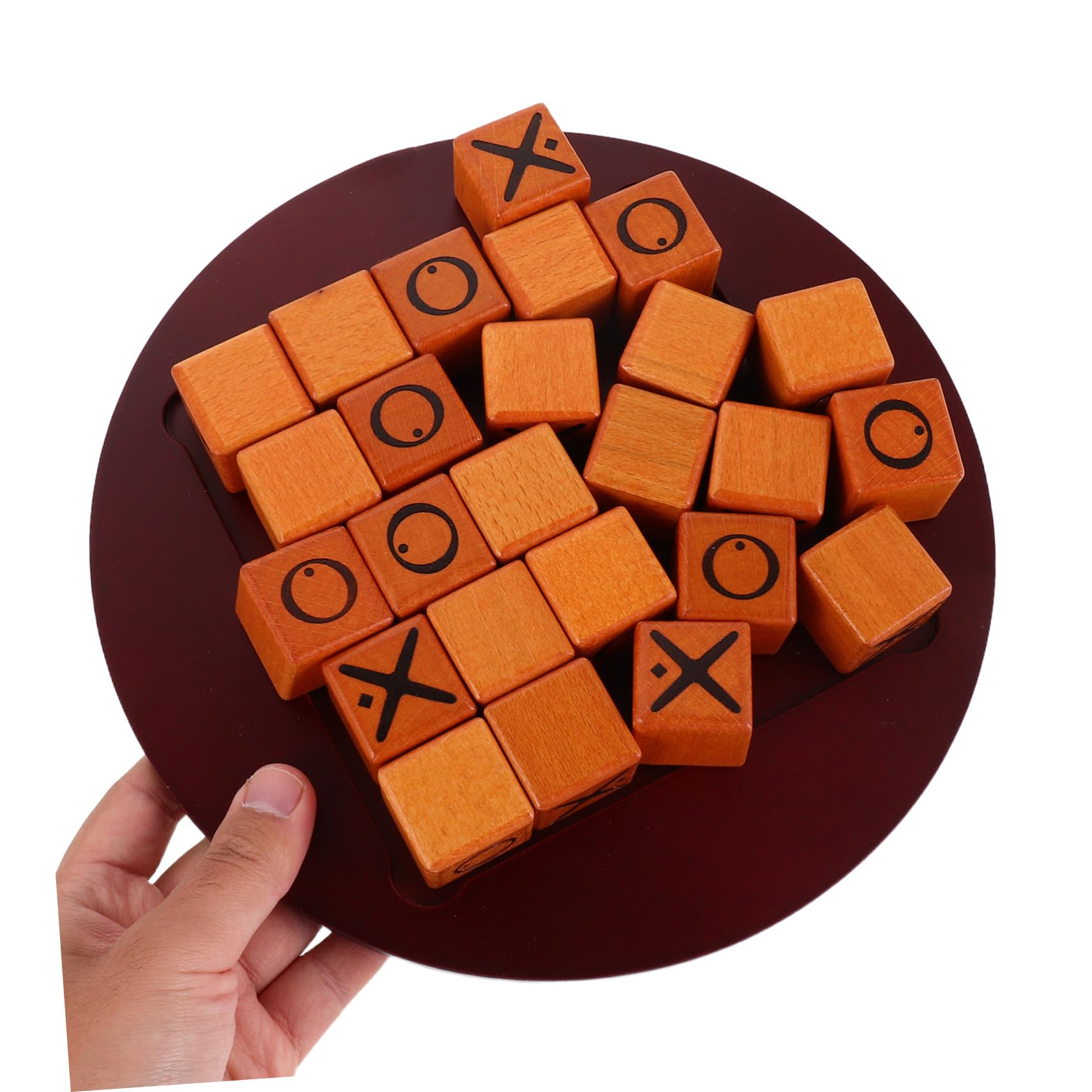ERINGOGO Jeu de Stratégie Bois Ox Push Jeu Échecs Éducatif Familial Portable pour Garçon Fille Coordination Main-œil et Réflexion pour Jardin et Soirées Groupe