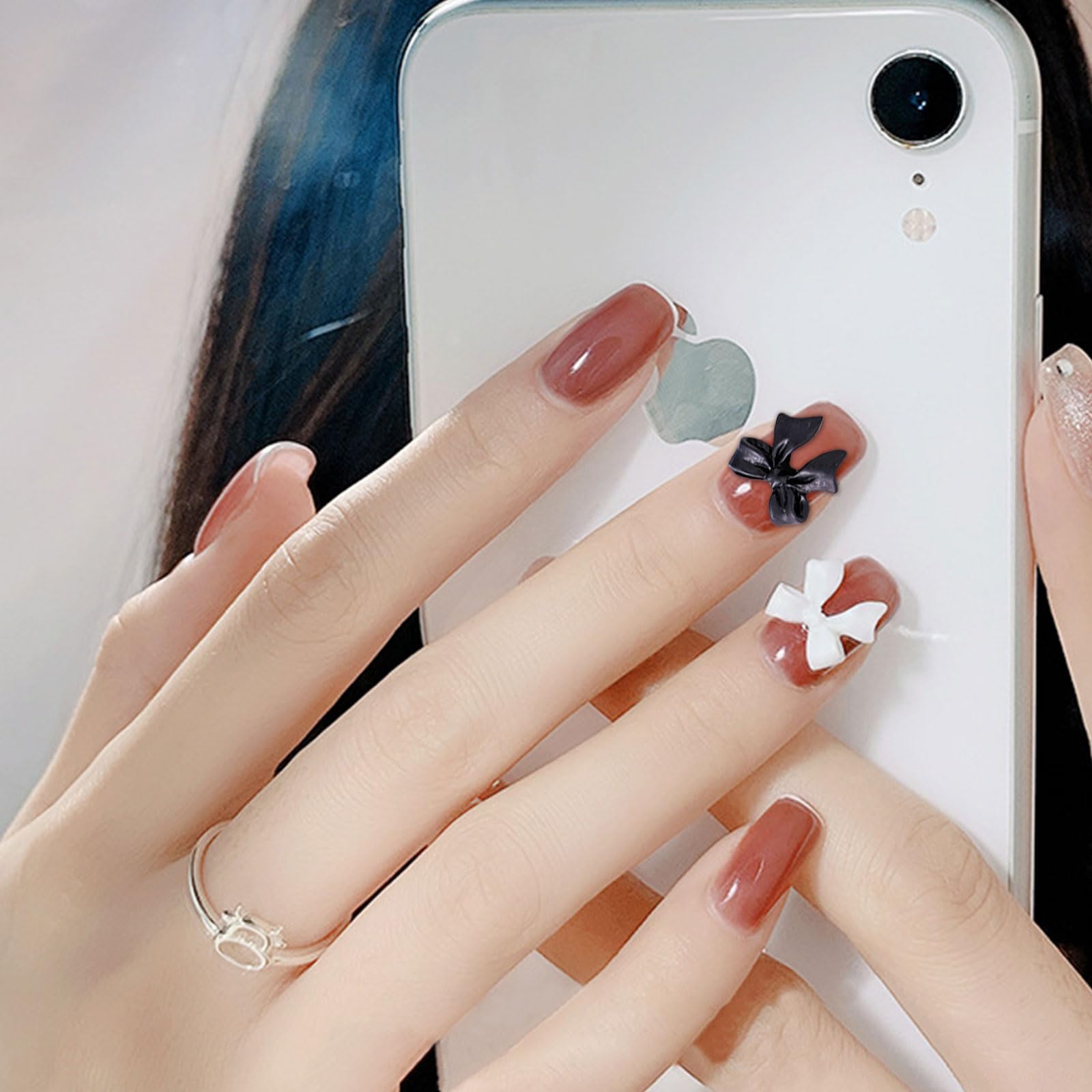 Amazon.co.jp: ネイルパーツ リボン 200個セット 3D 立体 蝶結び