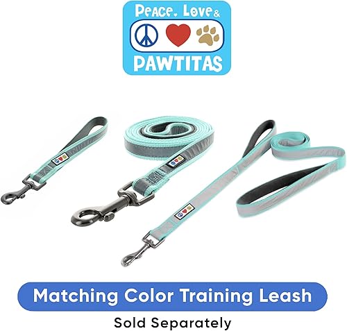 Miniatura 8 de Collar para perros Pawtitas, tipo gamarra, reflectante, M, Rosado