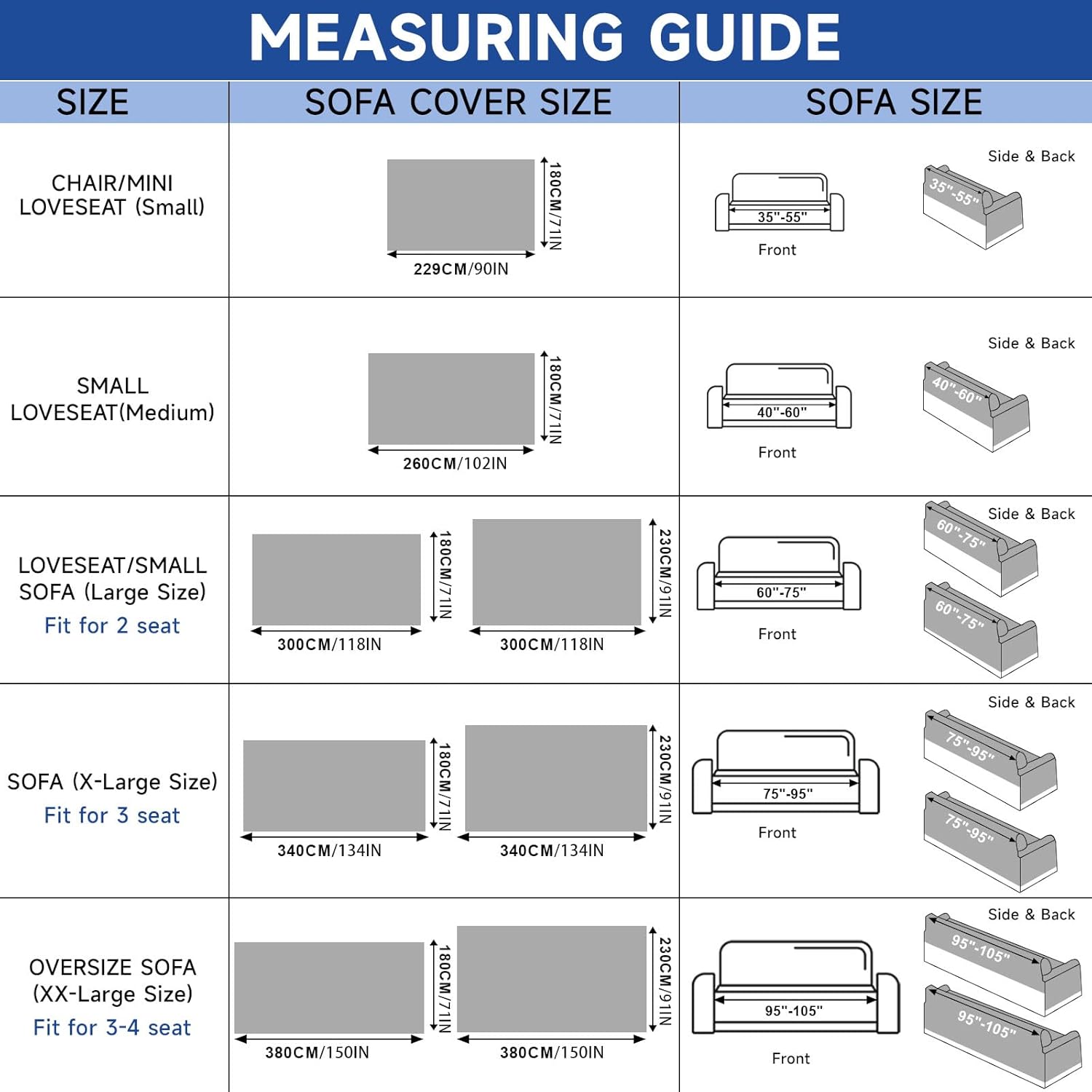 VClife Bohemian Chic Texture Sofa Cover Vintage Farmhouse Gray Couch Cover for 3-4 Cushion Couch, Washable Decorative Furniture Cover with Fringe Edge Chenille Slip Cover 71"X150"