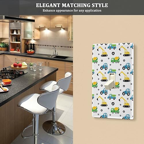 Miniatura 7 de Placa de interruptor de pared para camión volquete para excavadora de tractor, placa de interruptor de pared, tamaño de 1 banda, 2.9 x 4.6 pulgadas,