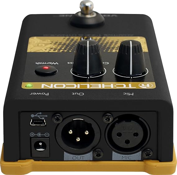 TC Helicon VOICETONE T1 Single-Button Stompbox for Studio Mastered Vocal Tone