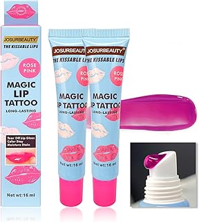 Tatuaje de labios besable, fácil de despegar ...