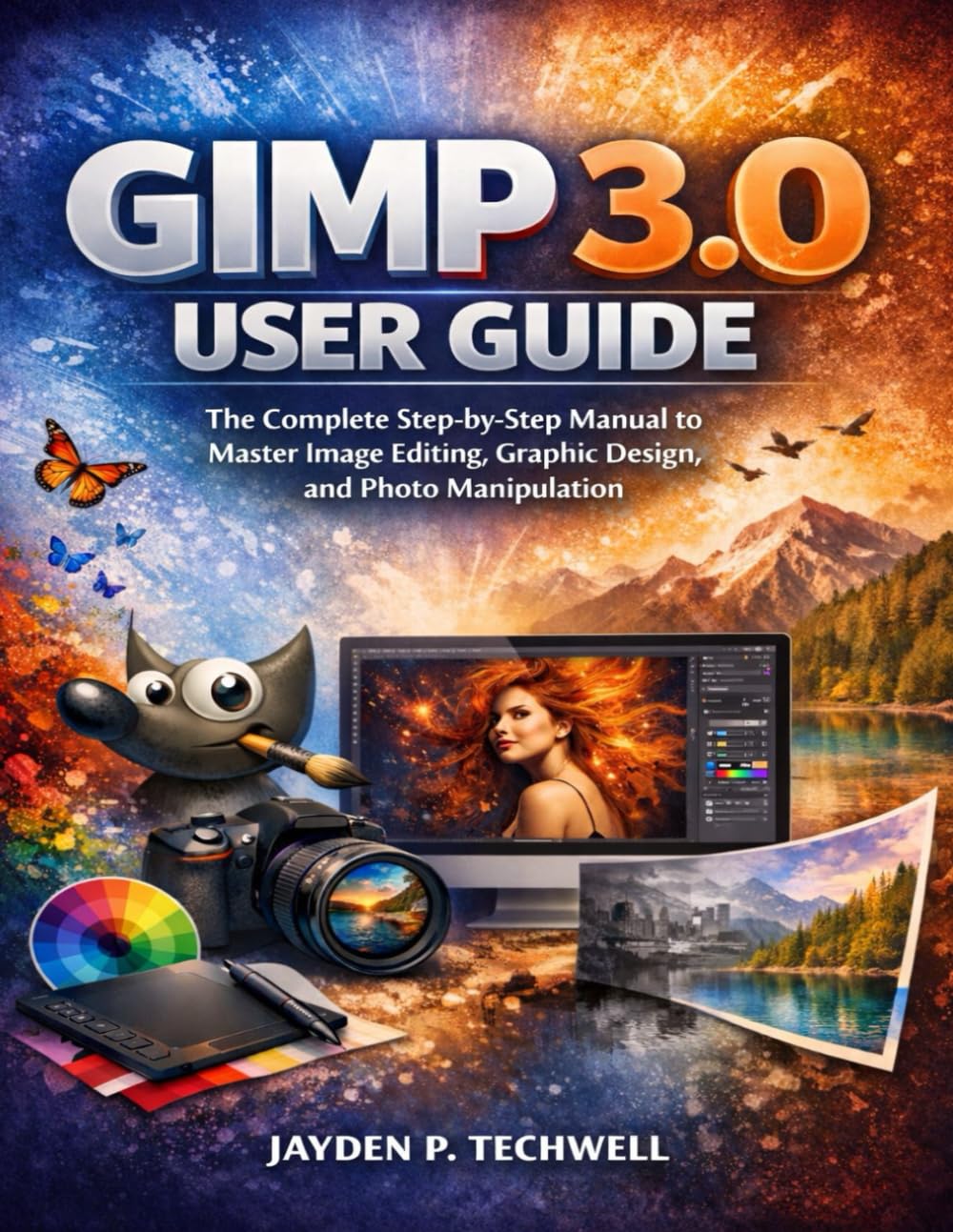 GIMP 3.0 USER GUIDE: The Complete Step-by-Step Manual to Master Image Editing, Graphic Design, and Photo Manipulation
