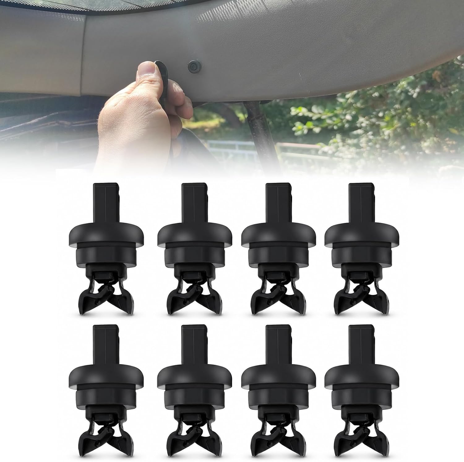 Fixations étagère arrière Clio 5 - Kit 8 pièces