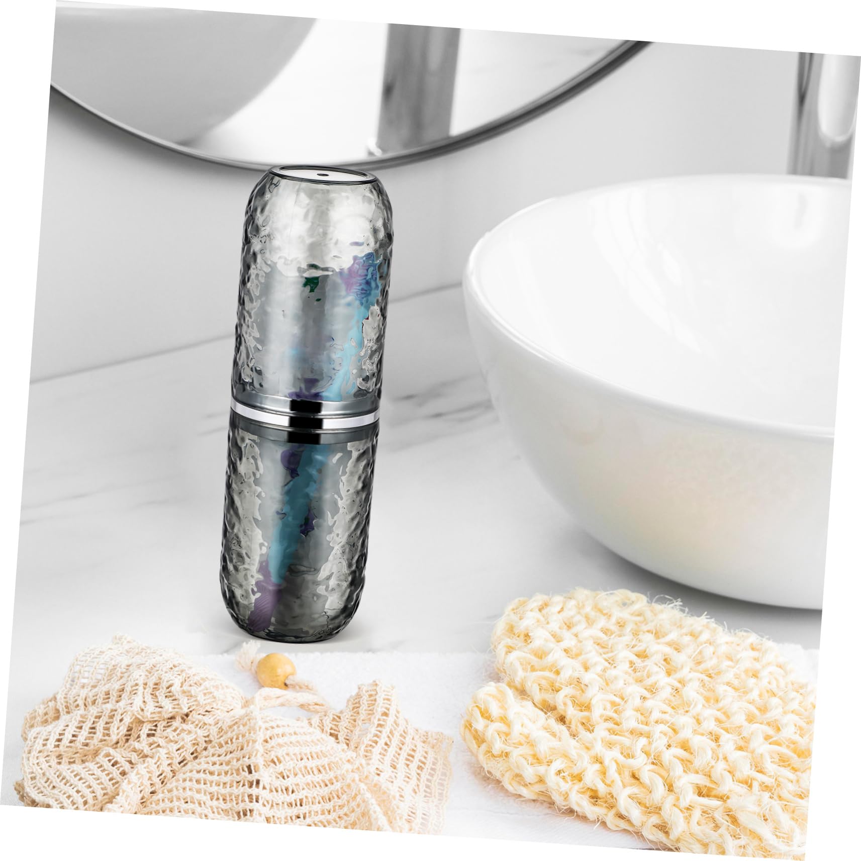 Baluue 8piezas Estuche De Para Cepillos De Dientes Contenedor Tapa Para y Diseño Transparente y