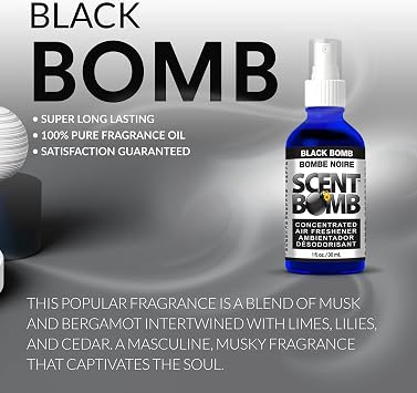 Scent Bomb Air Freshener: Black Bomb (2 Pack)