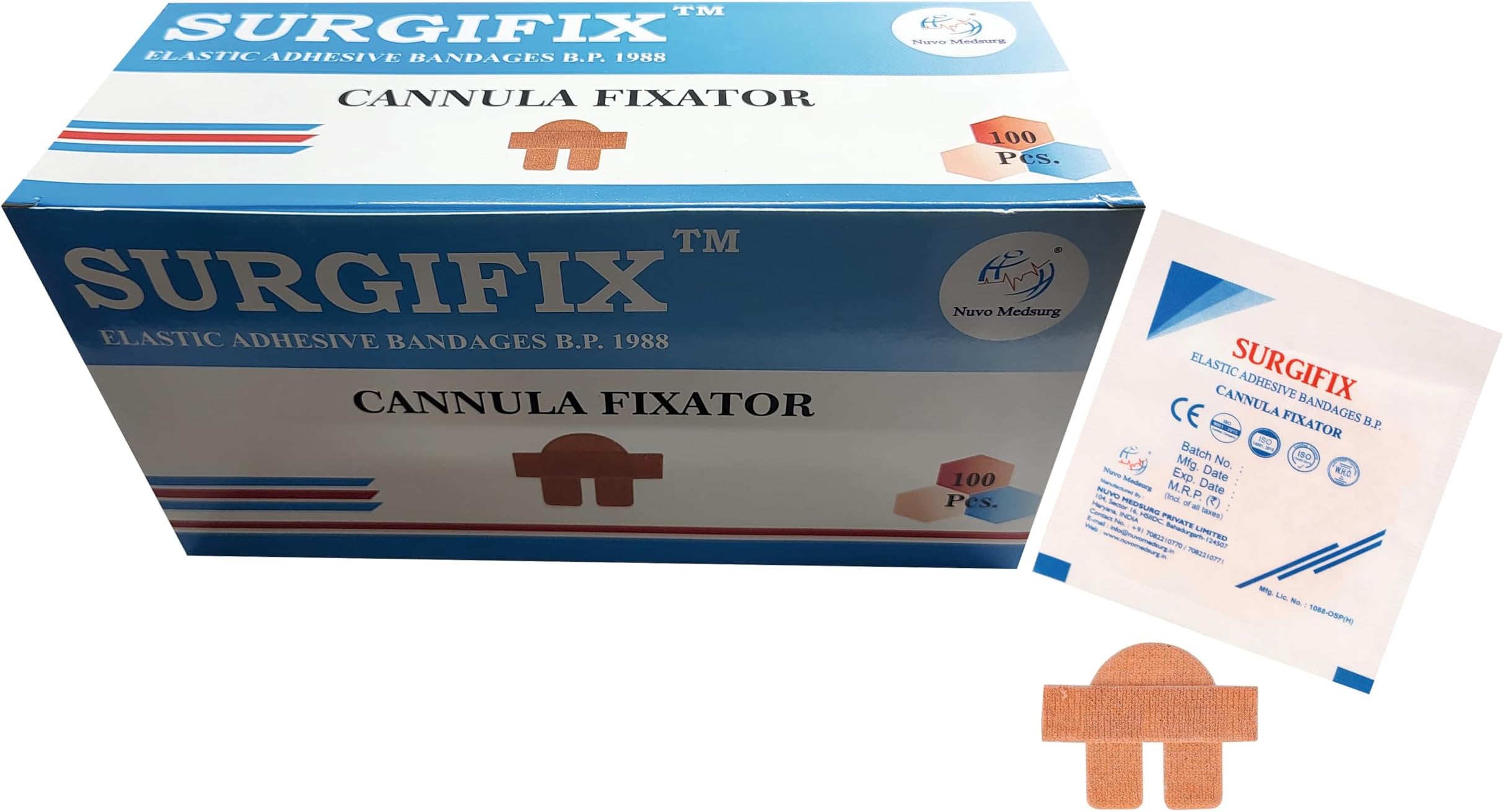 Elastic Adhesive Bandage I.V Cannula Fixator - 100 Pcs