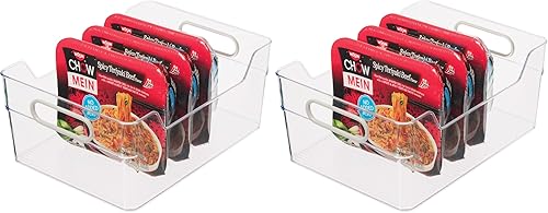 Oggi Contenedor de almacenamiento de pared alto para gabinetecajón (12 x 8.75 x 5 pulgadas) (paquete de 2)