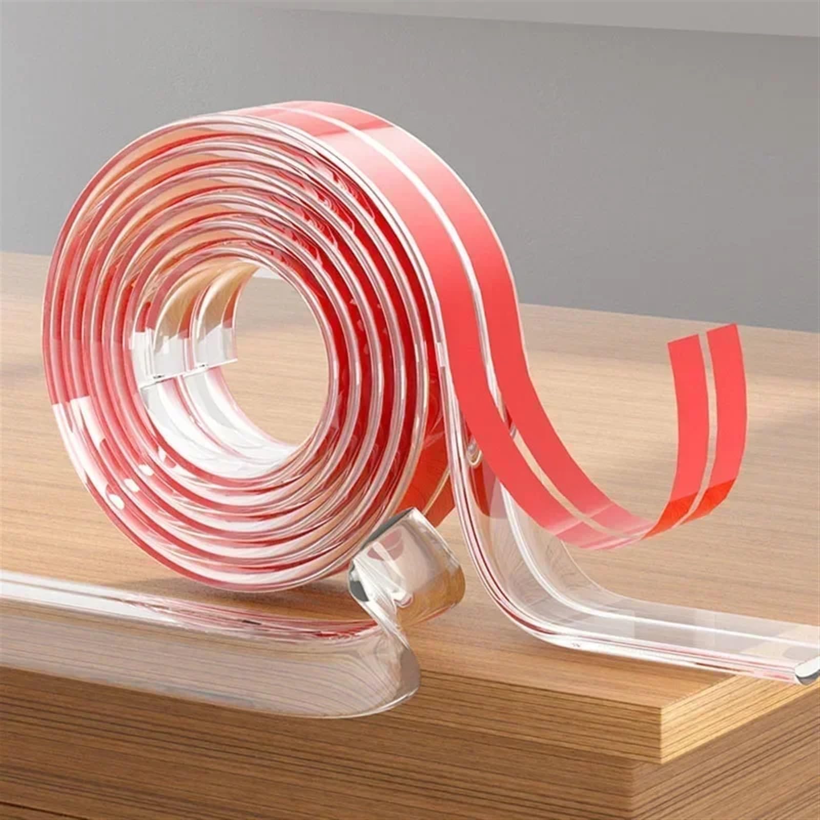 MRKU Protectores de Esquinas para mesas, Tira de Seguridad con Cinta Adhesiva de Doble Cara, Protector antigolpes para Muebles L
