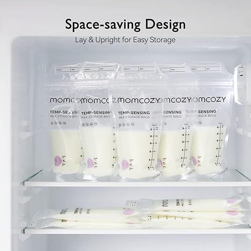 Miniatura 6 de Momcozy Bolsas de Almacenamiento de Leche Materna, Bolsas de Almacenamiento de Leche con Cambio de Color Sensible a la Temperatura para Lactancia