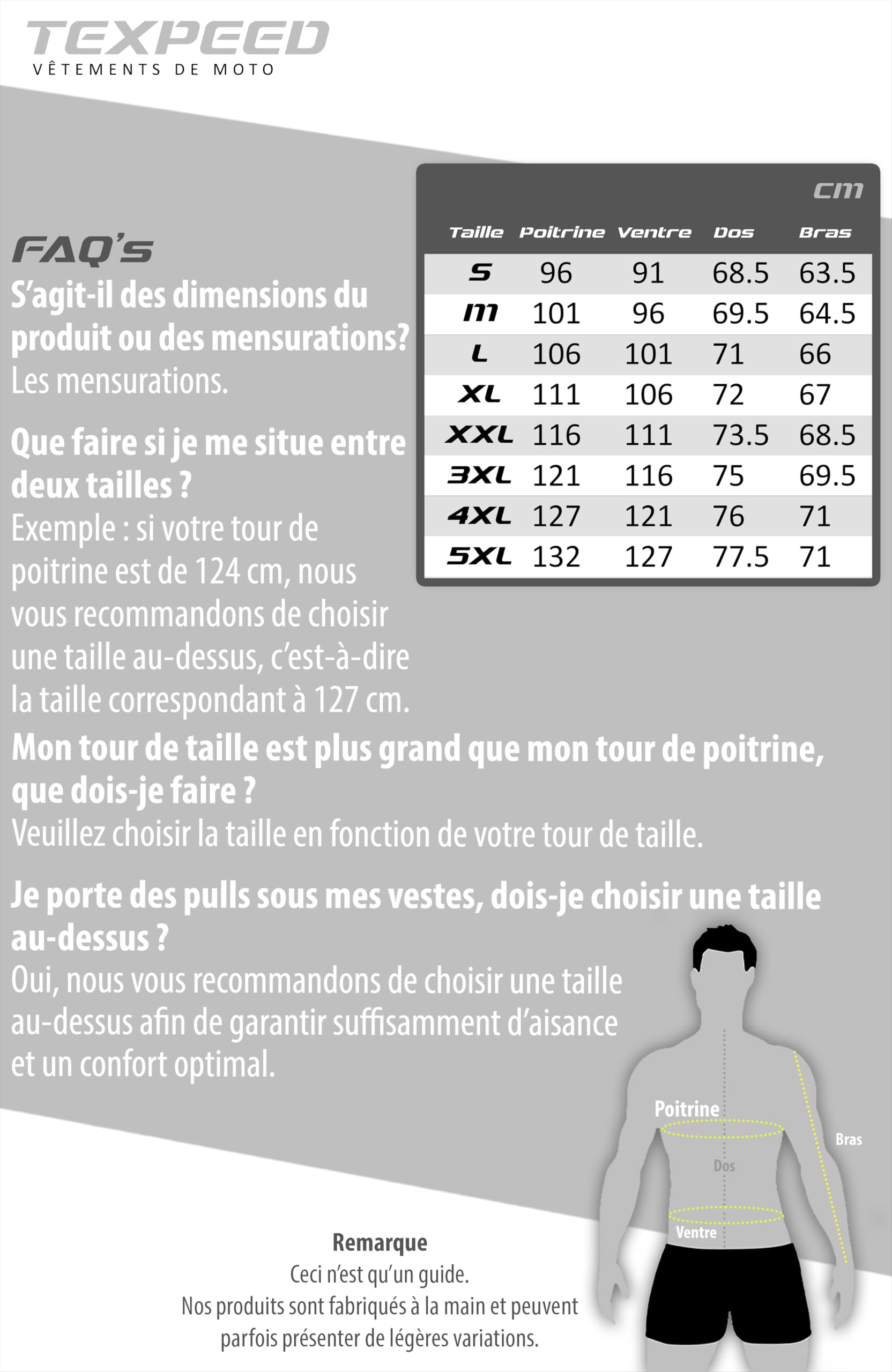 Texpeed Veste homme homologué avec protection - Cordura imperméable hiver/été court blouson courses motard avec armure CE (EN 1621-1) Noir - L