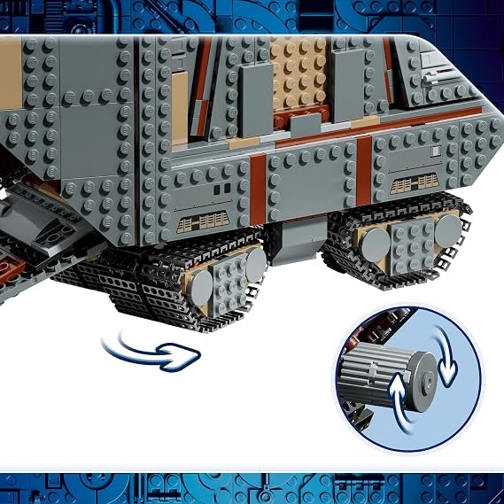 LEGO Star Wars 75453 Offworld Sandcrawler and Mudhorn - Model kit w/Grogu Figure & 5 Minifigures incl. The Mandalorian - Birthday Gift for 14+ Year Old Teenage Boys & Movie Fans