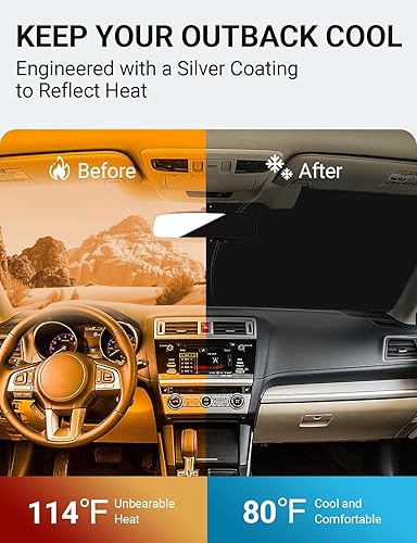 Vista 271 de Proadsy Parasol para parabrisas para BMW X1 F48 2016-2022 de 4 capas plegable, protector de parasol frontal que bloquea los rayos UV y mantiene