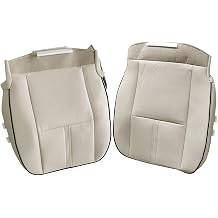 Driver and Passenger Side Bottom Seat Cover Replacement Perforated Fits for Lincoln MKZ Premium Luxury Base 2010-2012 Tan