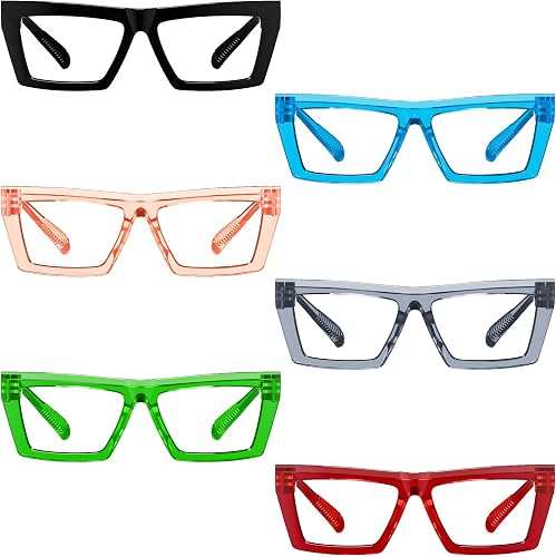 Eyekepper Blue Light Reading Glasses for Women 2.00, Cat Eye 6 Pack