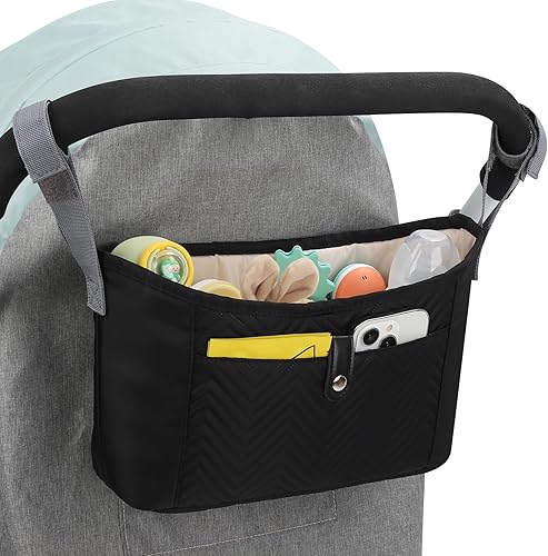 Miniatura 3 de Accmor Organizador universal para cochecito, bolsa de cochecito, organizador de cochecito, accesorios para cochecito Uppababy, Baby Jogger, Nuna,