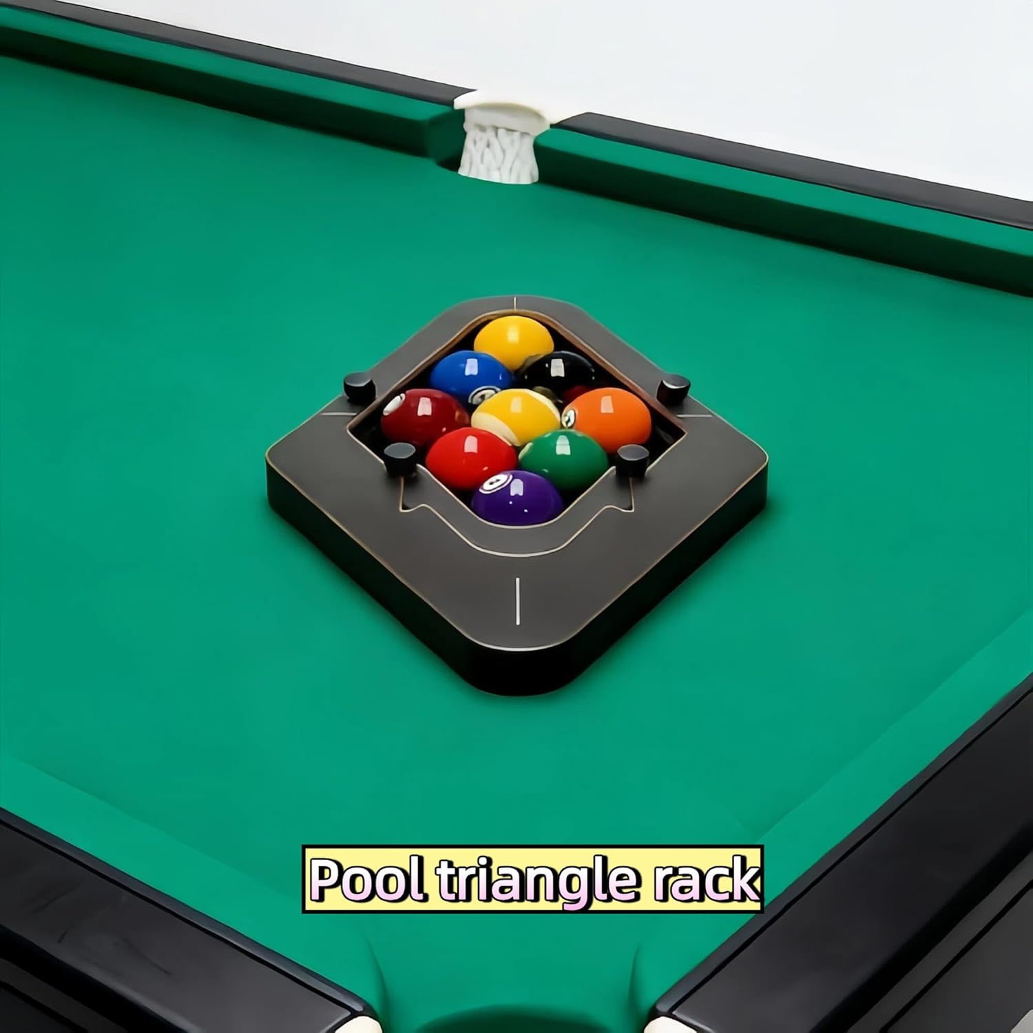 Pool Rack,Pool Ball Rack Precision-Engineered Professional Billiard Rack System That Eliminates Gaps, Precision 8-Ball & 9-Ball Triangle Rack,Adjustable Billiards Accessories