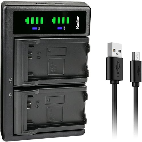 Miniatura 9 de Kastar Paquete de 2 baterías y cargador USB LTD2 de repuesto para batería Canon LP-E5 LPE5, Canon LC-E5, LC-E5C, cargador LC-E5E, Canon EOS Rebel