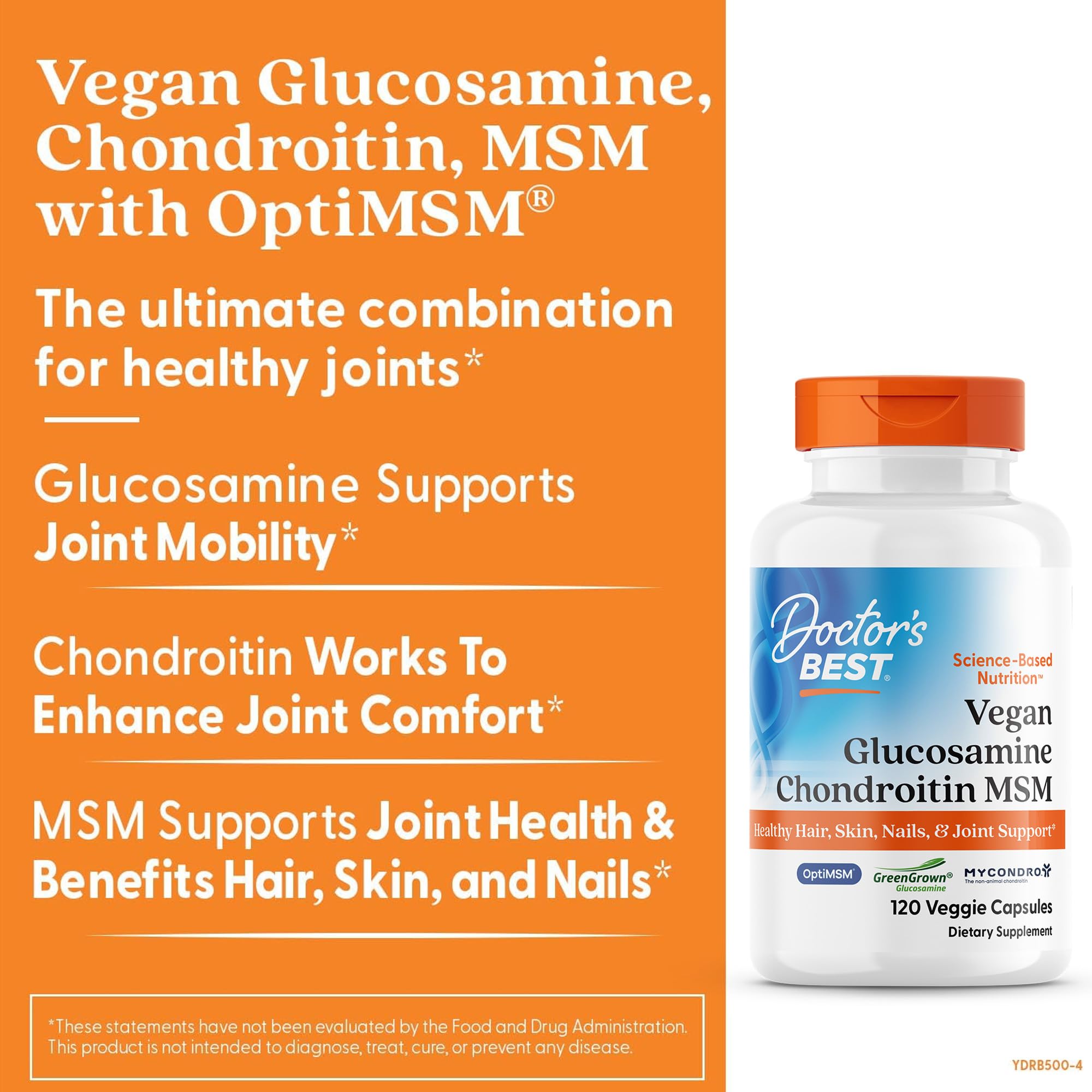 Vegan Glucosamine & Chondroitin & MSM - 120 vcaps