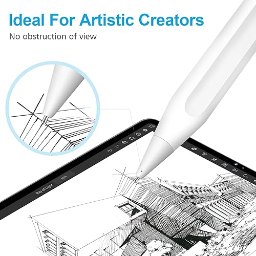 Miniatura 3 de Digiroot Punta de repuesto mejorada para Apple Pencil Pro12 generaciónUSB-C y lápiz Logitech, 0.028 in, sin desgaste, punta fina, control preciso,