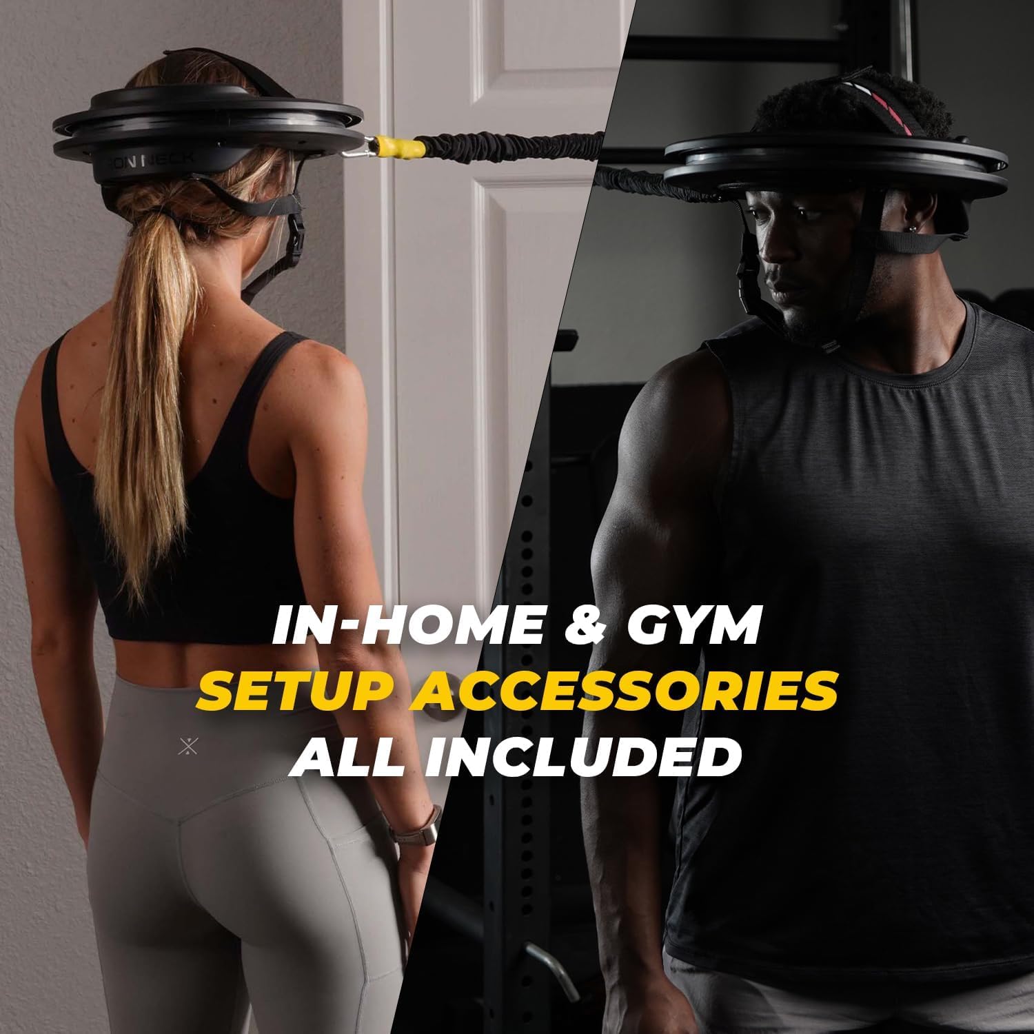 Iron Neck - Advanced Neck Trainer, Strengthener, Exerciser, & Rehabilitation Device to Relieve Pain & Improve Posture - Workout & Strength Training Equipment, Home Gym Accessories for Men