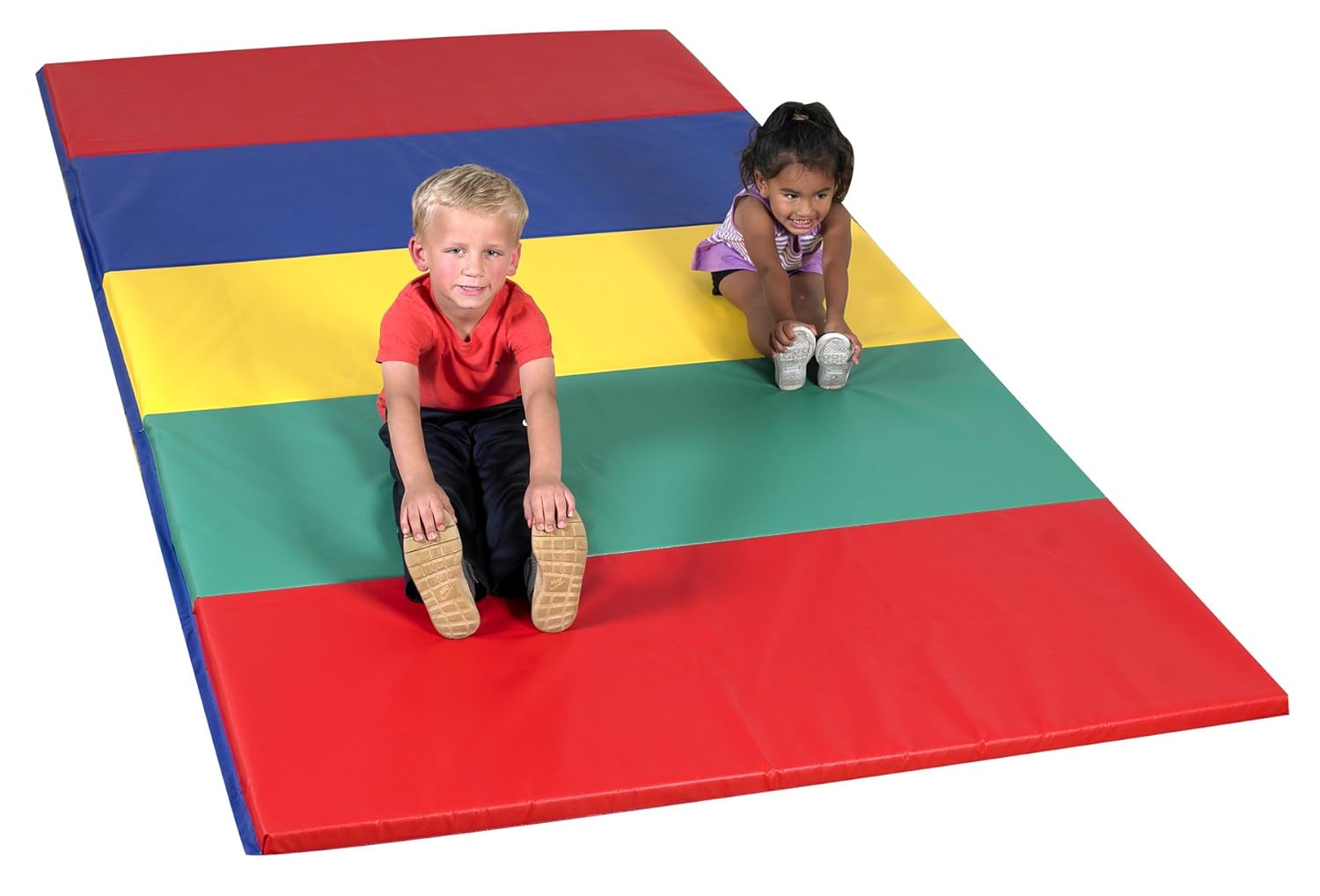 Rainbow Folding Gym Mat - 5'x10'