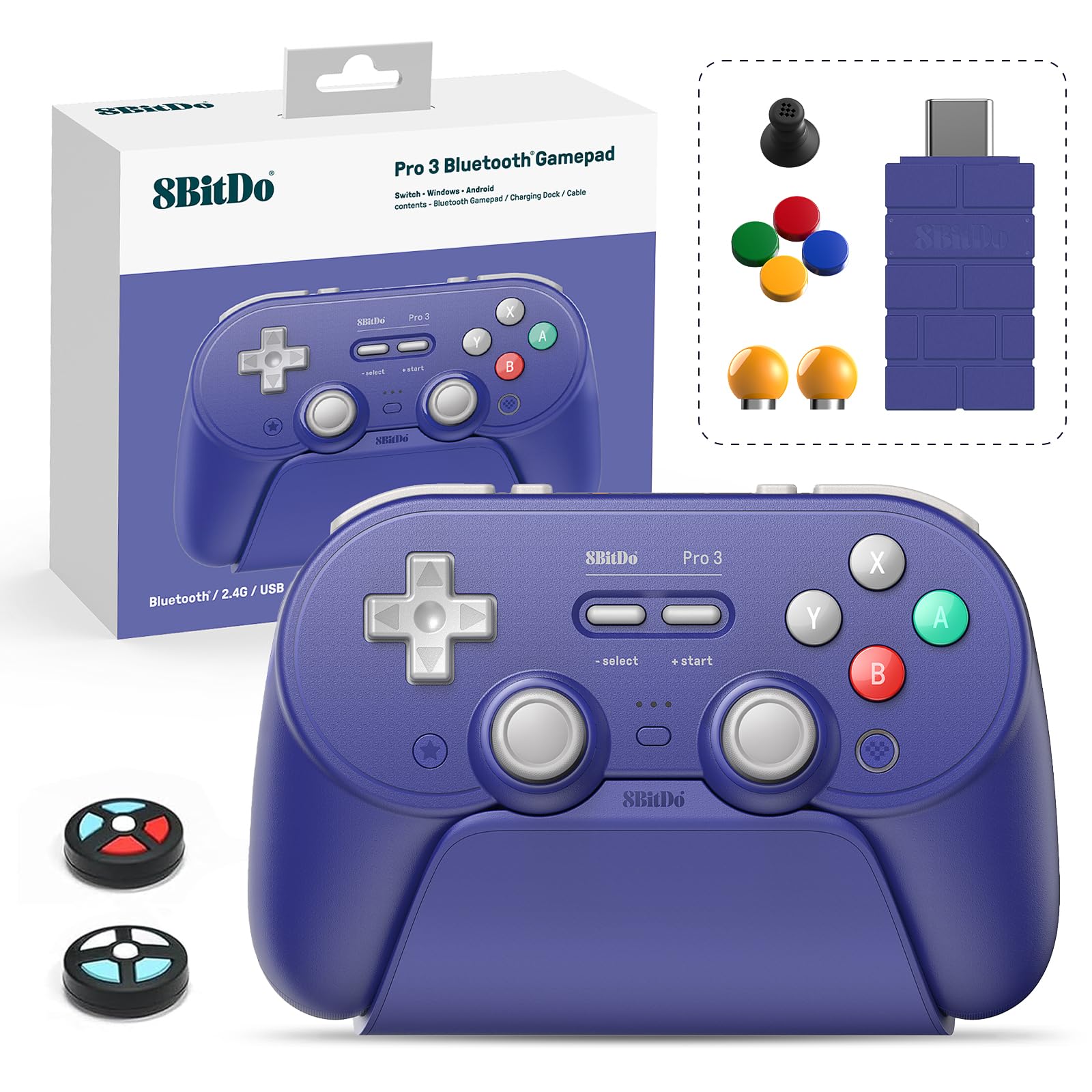 8Bitdo Pro 3 Bluetooth Controller with TMR