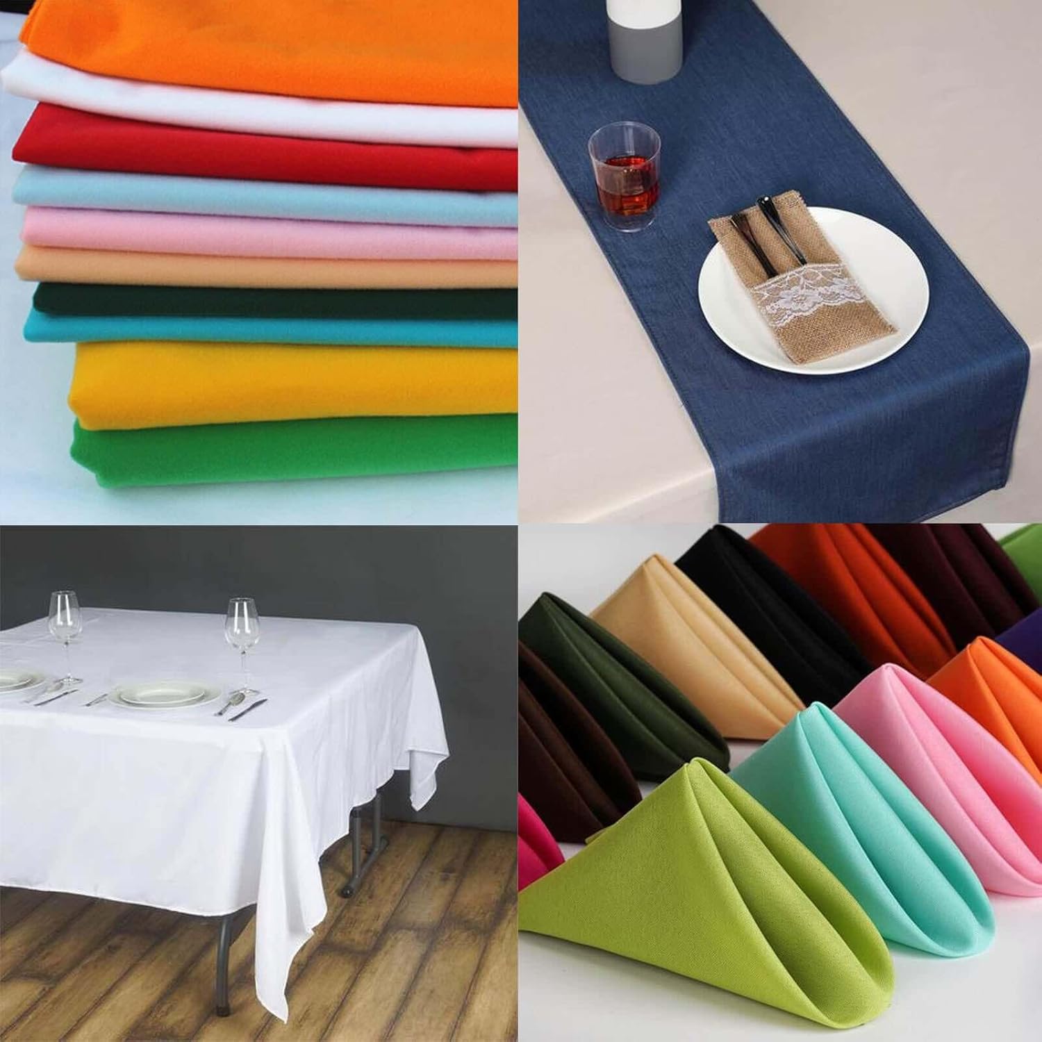 Efavormart 54" x 10 Yards Black Polyester Wedding Banquet Restaurant Wholesale Fabric Bolt for Party Event Decor Arts and Crafts