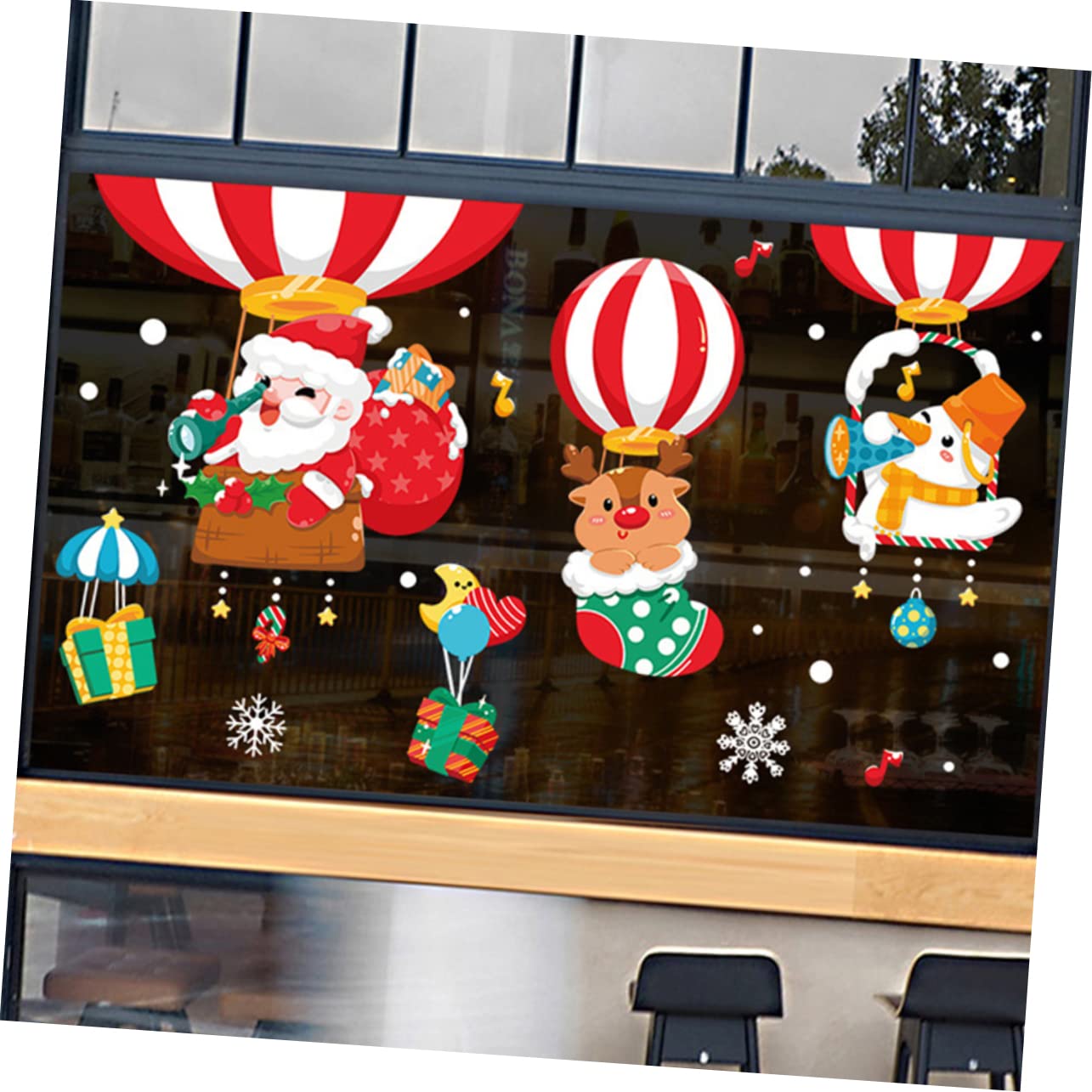 Zerodeko 3 Ensembles Autocollant Christmas Decoration Noel Stickers Mural Adhésif Mural Decoration De Noel Décoration De Noel Decor De Noel Décor Noel Fenêtre Noël Pvc 2 Pièces * 3