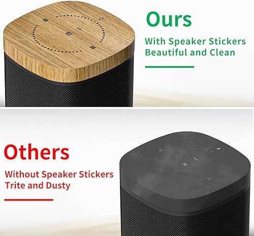 Miniatura 4 de Extensión de cable de alimentación de 3 pies para Sonos One, One SL y Play 1, cable de alimentación de repuesto con calcomanías de piel de madera,