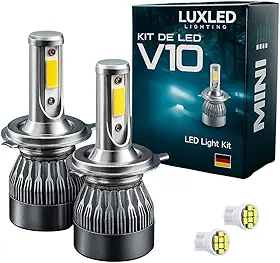 Kit Lâmpada LED H4 para Celta, 20000 Lumens, 6000K Super Branca, Alto e Baixo, Ultra Potente, À Prova D'Água, Farol Automotivo