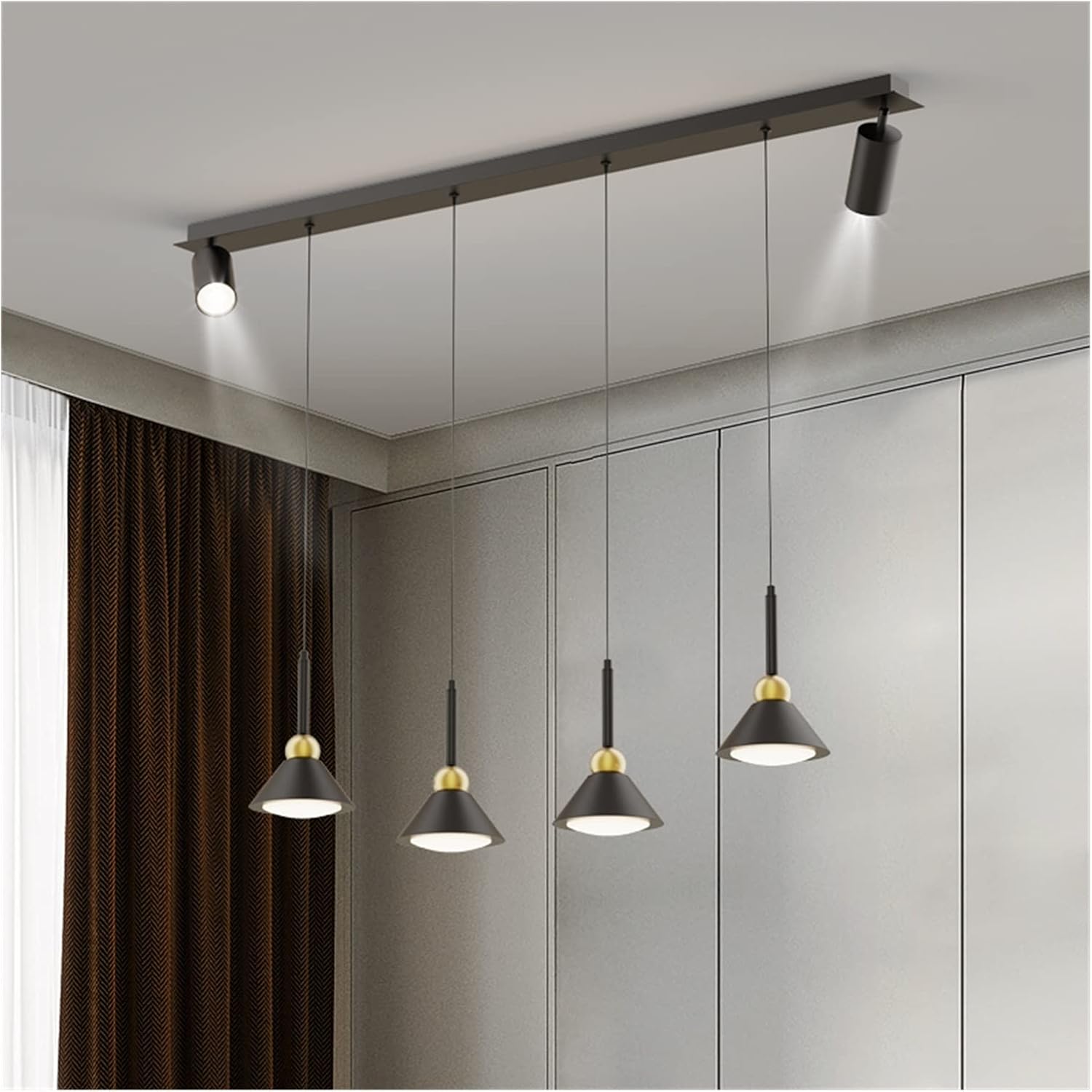 LED Modern Chandelier Lamp, Chandelier Designer of Strip Restaurant Modern Simple Table Dining Room Bar LED Office - - Pendant Light,Modern LED Chandelier,Pendant