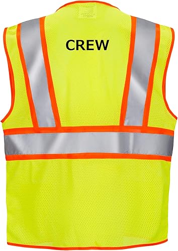 Miniatura 5 de JORESTECH chaleco de seguridad de alta visibilidad un bolsillo cinta reflectante ANSIISEA