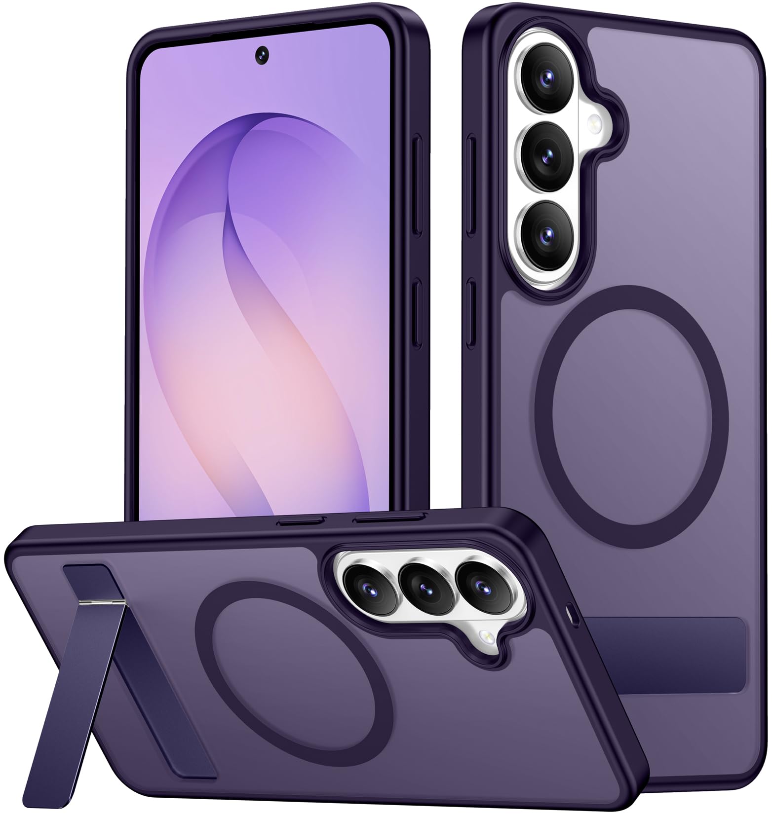 SPIDERCASE for Samsung Galaxy S26 Plus Case, Built-in Stand, Purple