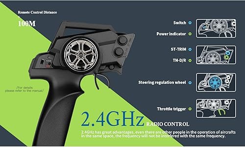 Miniatura 9 de GoolRC WLtoys 284131 RC Drift Car, coche de control remoto a escala 128, 4WD 30KMH, auto de carreras RC de alta velocidad, 2.4 GHz eléctrico a la