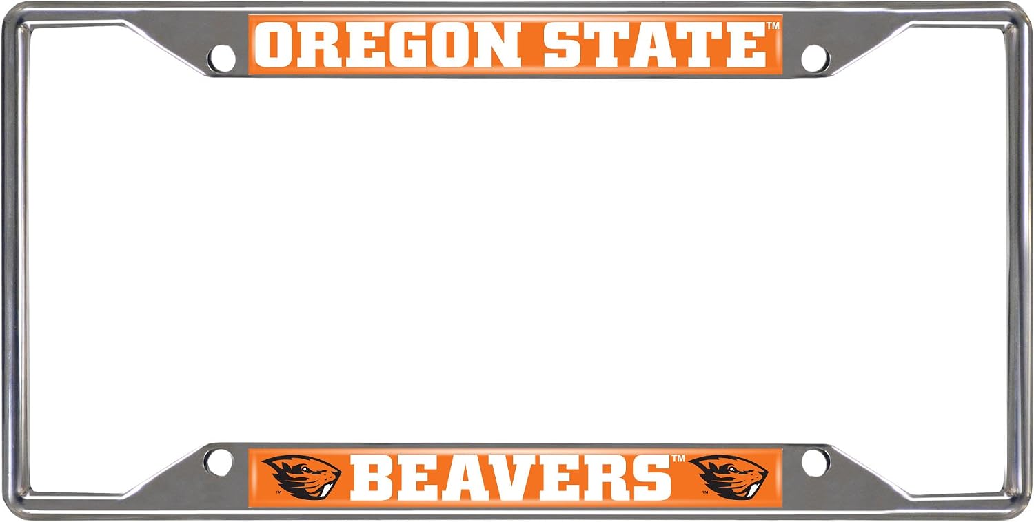 FANMATS NCAA Chrome Metal License Plate Frame