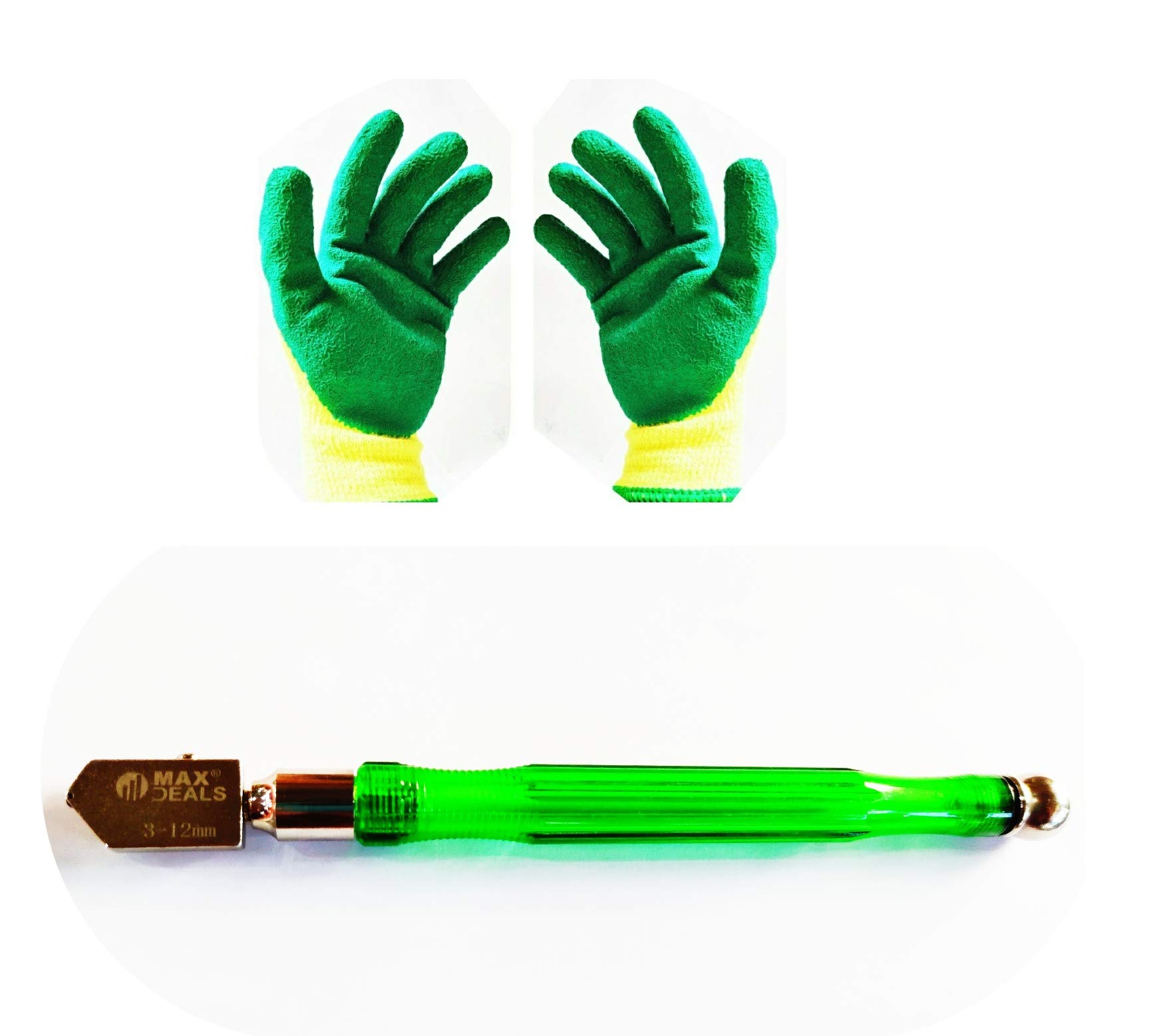 MAX DEALS World Top Glass Cutter 1 Pcs and Safety Gloves 1 Pair Combo Set (B08WJD9SH4) Amazon Price History, Amazon Price Tracker