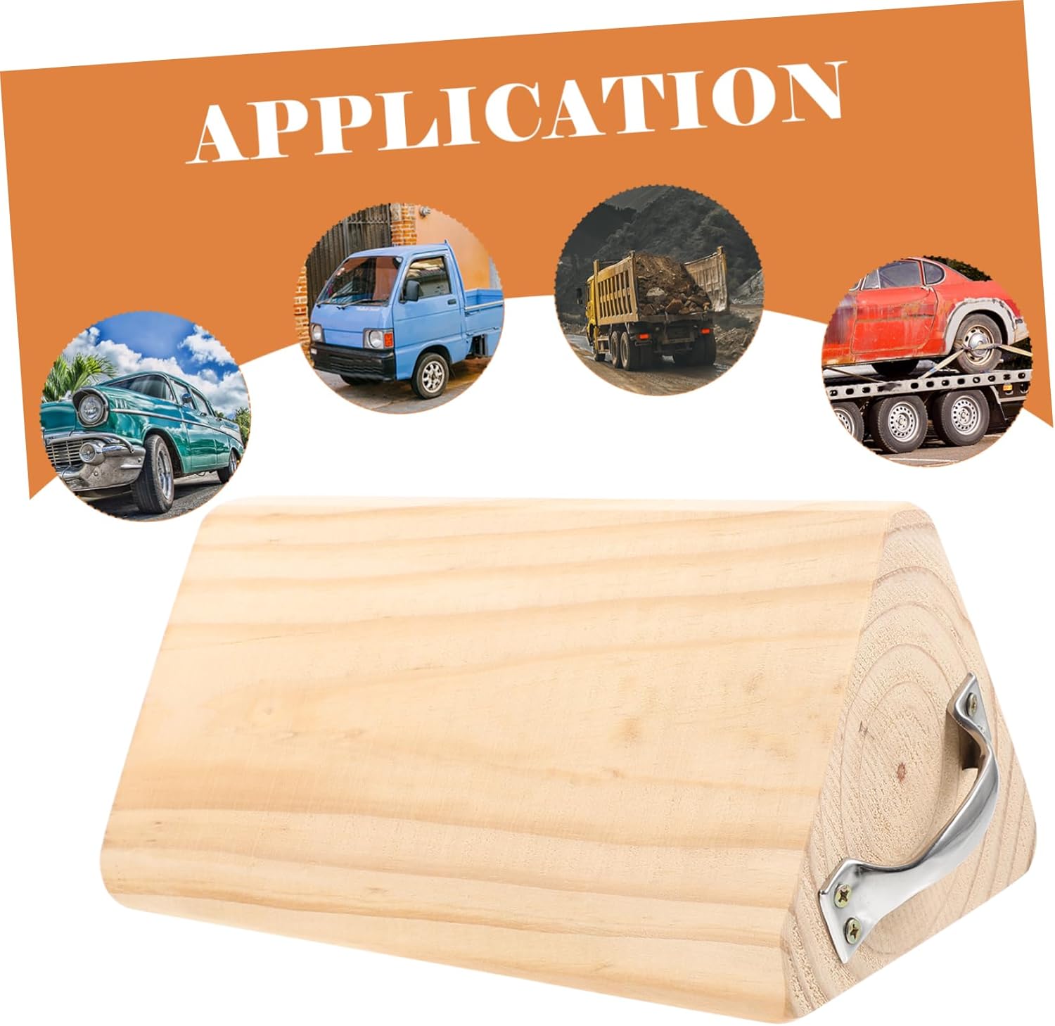 Garneck Wheel Chock Tire Stabilizer for Trucks and Cars Durable Anti-Move Trailer Block Reliable Tire Positioning Tool for Travel Trailers and Motorcycles