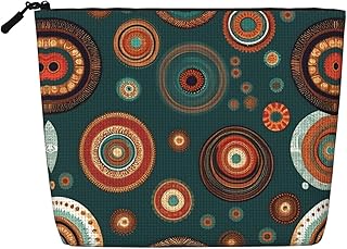 Ethnic Circles Floral Pattern Printed Reusabl...